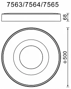 Накладной светильник Mantra Coin 7563