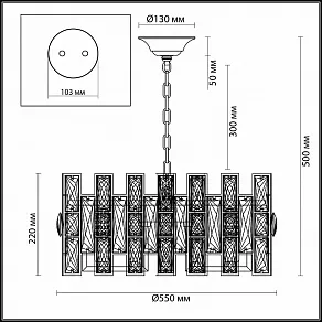Подвесной светильник Odeon Light Diora 4121/10