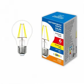 Лампа светодиодная Volpe  E27 6Вт 3000K UL-00008298