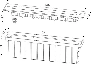Встраиваемый в дорогу светильник Deko-Light Line II WW 730262
