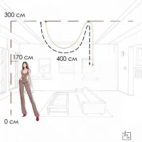 Подвесной светильник Loft it Thread 10388A Brass