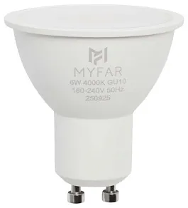 Лампа светодиодная MyFar Базиc GU10 GU10 6Вт 4000K MB1202GU10-6W4K