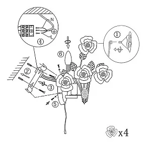 Бра Globo Clara 51517