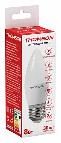 Лампа светодиодная Thomson Candle E27 8Вт 4000K TH-B2022