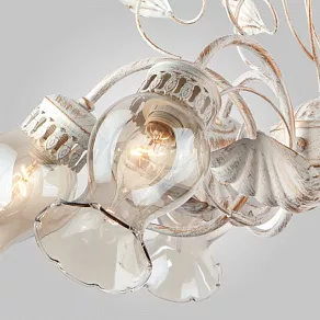 Подвесная люстра Eurosvet Афелия 60021/6 белый с золотом