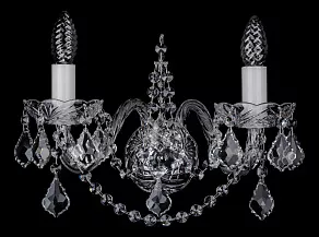 Бра Bohemia Ivele Crystal 1411 1411B/2/195XL/Ni/Leafs