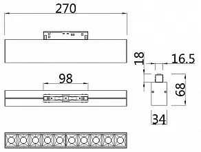 Накладной светильник Maytoni Points TR014-2-20W3K-W