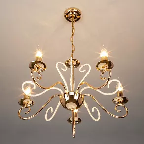Подвесная люстра Eurosvet Silva 60090/5 золото
