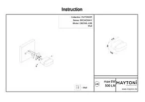 Накладной светильник Maytoni Broadway O803WL-L6B