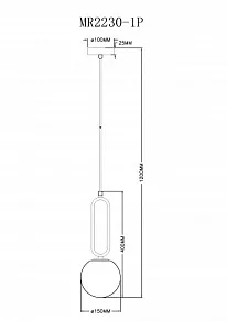 Подвесной светильник MyFar Pierre MR2230-1P