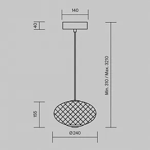 Подвесной светильник Maytoni Bruma MOD397PL-L10B3K