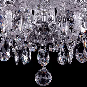 Подвесная люстра Bohemia Ivele Crystal 1402 1402/8/160/Ni