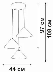 Подвесной светильник Vitaluce V3093 V3093-1/3S