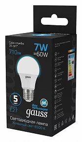 Лампа светодиодная Gauss  E27 7Вт 6500K 102502307