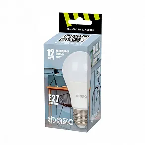 Лампа светодиодная Jazzway  E27 12Вт 5000K FLL- A60 12w E27 5000K