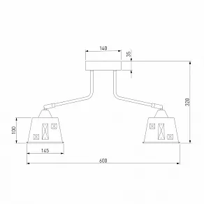 Потолочная люстра Eurosvet Benna 70105/5 белый