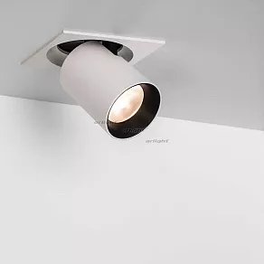 Встраиваемый светильник на штанге Arlight LGD-PULL-S100x100-10W Warm3000 (WH, 20 deg) 026197