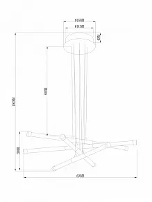 Подвесная люстра Freya Vibe FR6098PL-L64BZ