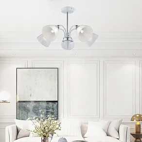 Люстра на штанге Arte Milano Napoli-326008 326008/5 WH+CR