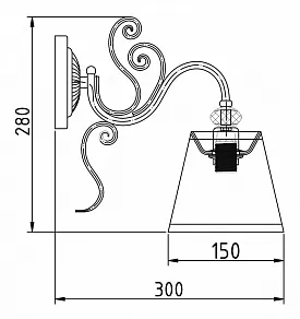Бра Maytoni Vintage ARM420-01-G