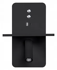 Бра с полкой Arte Lamp Bess A7453AP-1BK