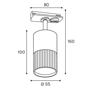 Светильник на штанге Wolta DUO WTL-GU10/18W