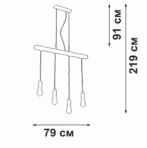 Подвесной светильник Vitaluce V47160 V47160-1/4S