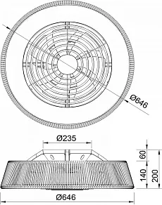 Светильник с вентилятором Mantra (люстры-вентиляторы) Polinesia 8229