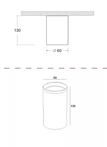 Накладной светильник Maytoni Focus C010CL-01GF