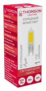 Лампа светодиодная Thomson G9 COB G9 4Вт 6500K TH-B4237