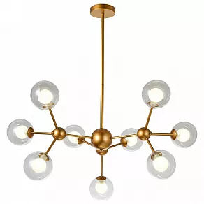 Люстра на штанге Natali Kovaltseva Venti VENTI 81422/8C GOLD SATIN
