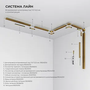 Трек встраиваемый Elektrostandard Line Magnetic 85243/00
