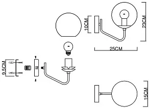 Бра EVOLUCE Scorze SLE1097-301-01