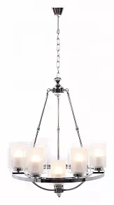 Подвесная люстра LUMINA DECO Santini LDP 1220-7 CHR+WT