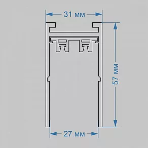 Трек накладной Imex Smart Line IL.0050.1000-1-BK