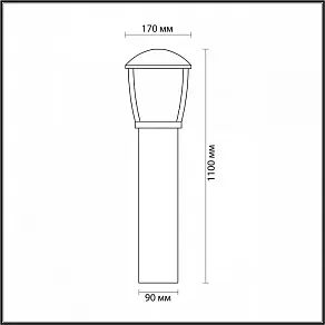 Наземный низкий светильник Odeon Light Tako 4051/1F
