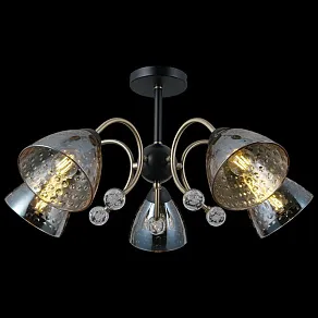 Люстра на штанге ILLUMICO  IL0230-5CSQ-29 BK AB