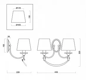Бра Freya Ariana FR5081WL-02CH