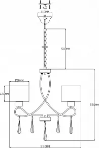 Подвесная люстра Moderli Mae V2562-3P