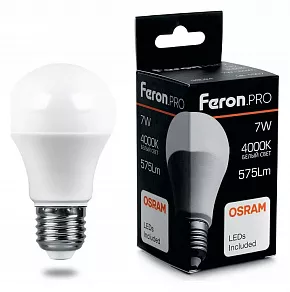 Лампа светодиодная Feron LB-1007 E27 7Вт 4000K 38024