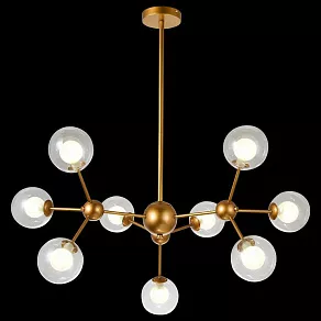 Люстра на штанге Natali Kovaltseva Venti VENTI 81422/8C GOLD SATIN