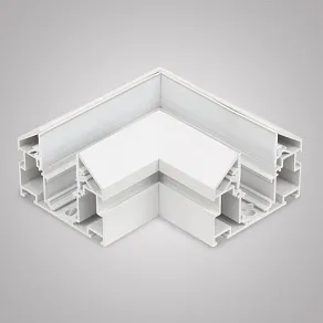 Соединитель угловой L-образный для треков встраиваемых AM-Group  MAGNET AM538 WH