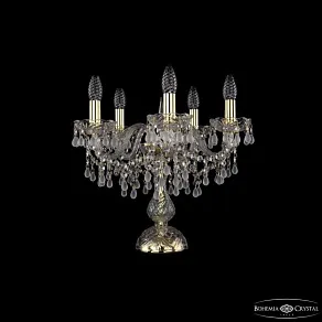 Настольная лампа декоративная Bohemia Ivele Crystal 1410 1410L/5/141-39 G V0300