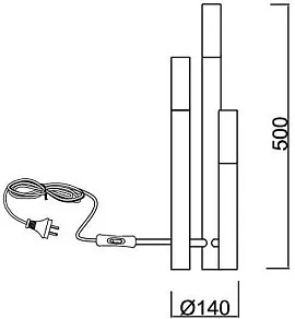 Настольная лампа декоративная ST-Luce Eclip SL1236.204.03