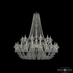 Подвесная люстра Bohemia Ivele Crystal 1409 1409/24+12/530/h-160 G