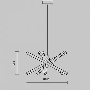 Подвесная люстра Freya Wands FR6130PL-L30B