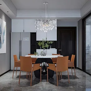 Подвесная люстра Arte Milano Веточка 230110.480.6.E14.D CR