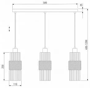 Подвесной светильник Eurosvet Soho 50209/3 бронза