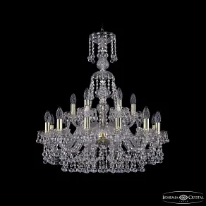 Подвесная люстра Bohemia Ivele Crystal 1409 1409/12+6/240/XL-76 G