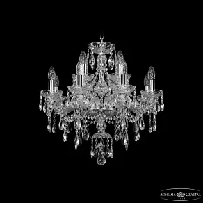 Подвесная люстра Bohemia Ivele Crystal 1415 1415/8+4/200 Ni
